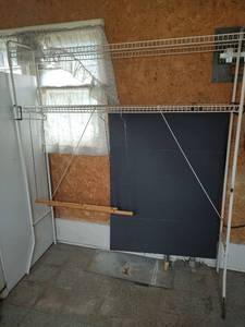 lot 892 image: Over the Washer and Dryer Shelving 64 x 13.5 x 72