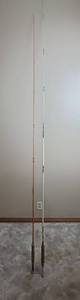 lot 900 image: Pair of Vintage 8ft Fishing Rods with Cork Handles