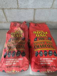 lot 1045 image: Royal Oak 100% Natural Wood Charcoal 10 lbs (2 bags)