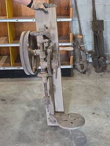 lot 1104 image: Antique Blacksmithing Drill Press