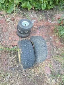 lot 1201 image: Garden Tires and Rims
