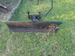 lot 1206 image: 46 Snow Plow Blade with Push Frame Attachment
