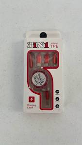 lot 18046 image: 3in1 TPE Material Charging Cable Multi-Connector - Retail $15