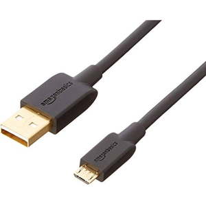 lot 18052 image: Amazon Basics USB 2.0 A-Male to Micro B Cable, 10 feet, Black (B071S5NTDR) - Retail $57