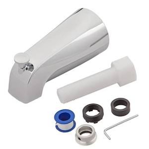 lot 18077 image: Tub Spout with Diverter  Chrome - Retail $24