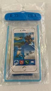 lot 18106 image: Blue Waterproof Phone Case with Arm Strap - Retail $7