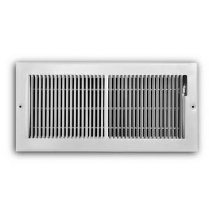 lot 18125 image: Everbilt 14in. x 6in Baseboard Register 2-Way High Air Flow 495817 - Retail $25