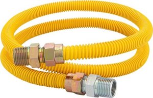 lot 18148 image: Smart Choice - 4 x 12 OD Coated Gas Connector Kit - Retail $40