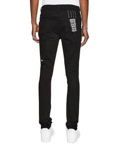 lot 62561 image: Ksubi VAN WINKLE BLACK REBEL Skinny Denim Jeans - 31