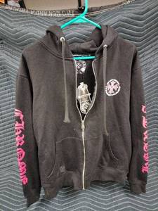lot 2001 image: Chrome Hearts Made In Hollywood Plus Cross Zip Up Hoodie - M- Retail- $1732.00