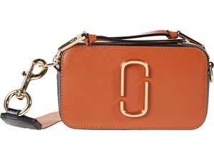 Marc Jacobs Snapshot Crossbody (Saddle Brown Multi) Handbags - Retail - $320.00