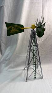 lot 3 image: John Deere Moline ILL Decorative Metal Windmill
