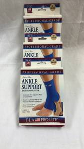 lot 30 image: FLA Pro-Lite Latex-Free Ankle Support Knitted Pullover 40-400 - Lot of 3