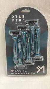 lot 32 image: DTLS MTR Mens 6-Pack Triple Blade Disposable Razors