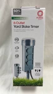 lot 50 image: Power Gear 6-Outlet Yard Stake Timer