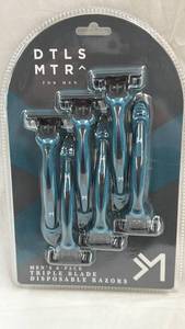 lot 54 image: DTLS MTR Mens 6-Pack Triple Blade Disposable Razors