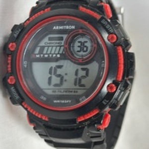 lot 68 image: Armitron Sport Digital Watch Red Black Chronograph