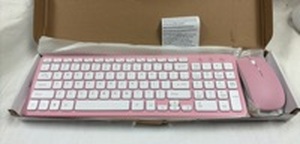lot 103 image: Mini Keyboard and Mouse Combo Set Pink