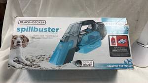 lot 119 image: BLACKDECKER Spillbuster Cordless Spill  Spot Cleaner BHSB315J