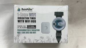 lot 137 image: RainPoint 1-Zone WiFi Irrigation Timer with WiFi Hub TTV102B TWG009BW