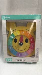 lot 184 image: Wooden Toys Disney Winnie the Pooh Puzzle Clock 13 Pieces