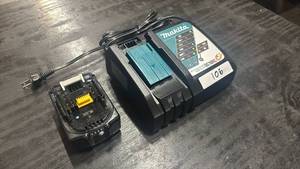 lot 106 image: Makita DC18RC 18V Lithium-Ion Battery Charger with 5.0Ah Battery