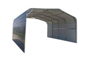 lot 8521 image: Unused Arteer 20Ft x 20Ft All-Steel Carport (QB-WG-2020)