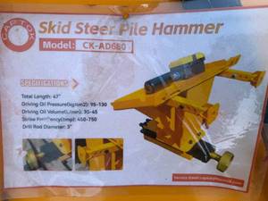 lot 8467 image: Unused CAPTOK Pile Hammer (CK-AD680)