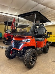 lot 8431 image: Unused CAPTOK OFF-ROAD GOLF CART (CK-GC22S) Bright Orange in Color