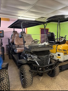 lot 8435 image: Unused CAPTOK Off-Road Golf Cart (CK-GC42S) 6 Seater - Black in Color