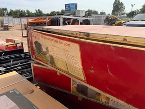 lot 8454 image: Unused CAPTOK ALL-STEEL GARAGE CARPORT (SK-ZP20)