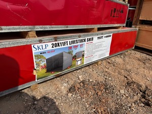 lot 8456 image: Unused CAPTOK 20x11FT Livestock Shed (SK-LS20)