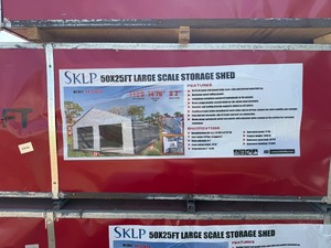 lot 8459 image: Unused CAPTOK 5025FT Large Scale Storage Shed (CK-S5025)