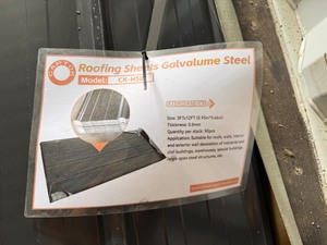lot 8450 image: Unused CAPTOK 50PCS Galvalume Steel Siding Roofing (CKH50)