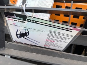 lot 8093 image: Unused Landhonor Mini Skid Steer Pallet Fork Frame (MPF-11-2000G)