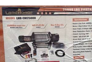 lot 8105 image: Unused Landhonor 25000 LBS ELECTRIC WINCH (LHR-EW25000)