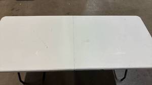 lot 2006 image: Peak Form 6 Bi-Fold Table 28 lb Item Weight Durable Sturdy