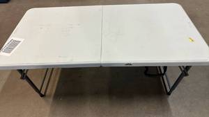 lot 2017 image: Lifetime 4 Bi-Fold Table Durable Sturdy Multi-Use