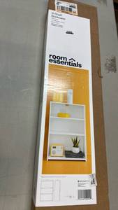 lot 2021 image: Room Essentials 3-Shelf Bookcase White