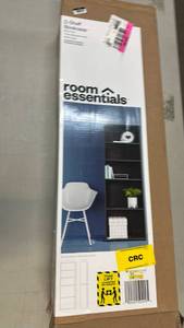lot 2024 image: Room Essentials 6-Shelf Bookcase Black Finish 71 in H x 24 in W