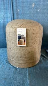 Room Essentials Upholstered Pouf Ottoman Cotton/Polyester EPS Bean Fill
