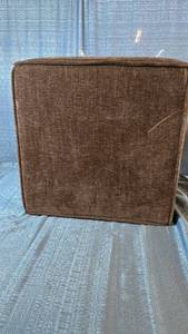 lot 2040 image: Square Upholstered Cube 19 x 19 x 19.25 inches