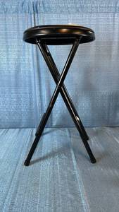 lot 2044 image: Peakform Vinyl Padded Folding Stool 13 L x 24.6 H x 12.1 D