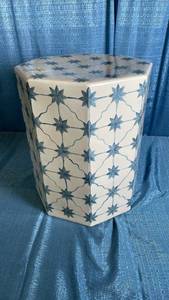 lot 3010 image: Ceramic Side Table Natural Off-White - Threshold designed with Studio McGee