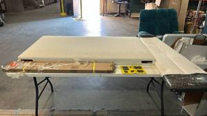 Skyline Furniture MFG. Full Size Winged Headboard with Metal Legs