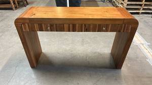 lot 8015 image: Console Table with Drawers and Fluted Front Panel