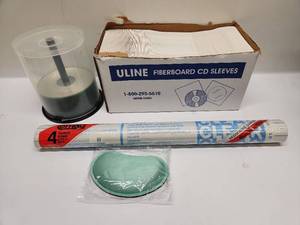 lot 46 image: Uline Fiberboard CD Sleeves Box with Accessories