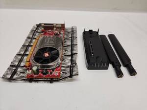 lot 47 image: ATI Radeon HD Graphics Card with Power Supply and Cooling Accessories
