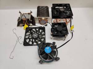 lot 58 image: Lot of 6 CPU Coolers Intel Cooler Master Various Models