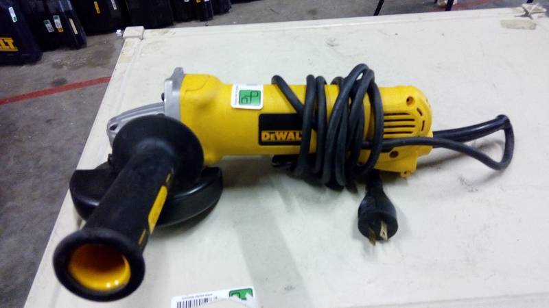 lot 6451 image: DEWALT 4-12-in 10-Amp Paddle Switch Corded Angle Grinder